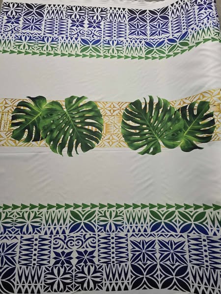 Border Print with Middle Design 1.5m wide PolyMatt