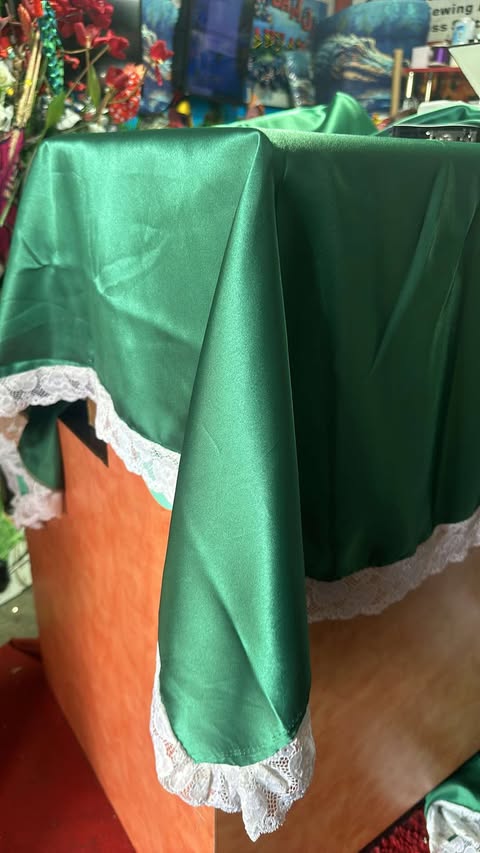Tablecloth from $50 3meters length x 1.4meters wide Ready Made Satin/Lace