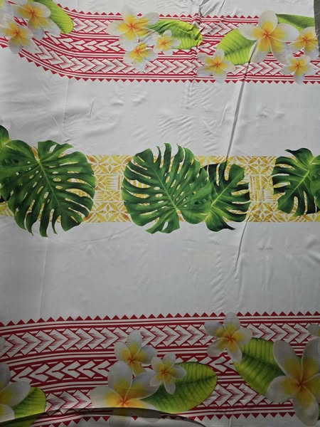 Border Print with Middle Design 1.5m wide PolyMatt