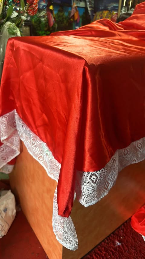 Tablecloth from $50 3meters length x 1.4meters wide Ready Made Satin/Lace